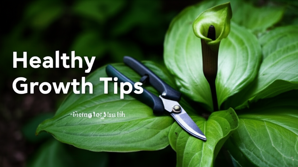 Jack-in-the-Pulpit pruning and maintenance for healthy growth