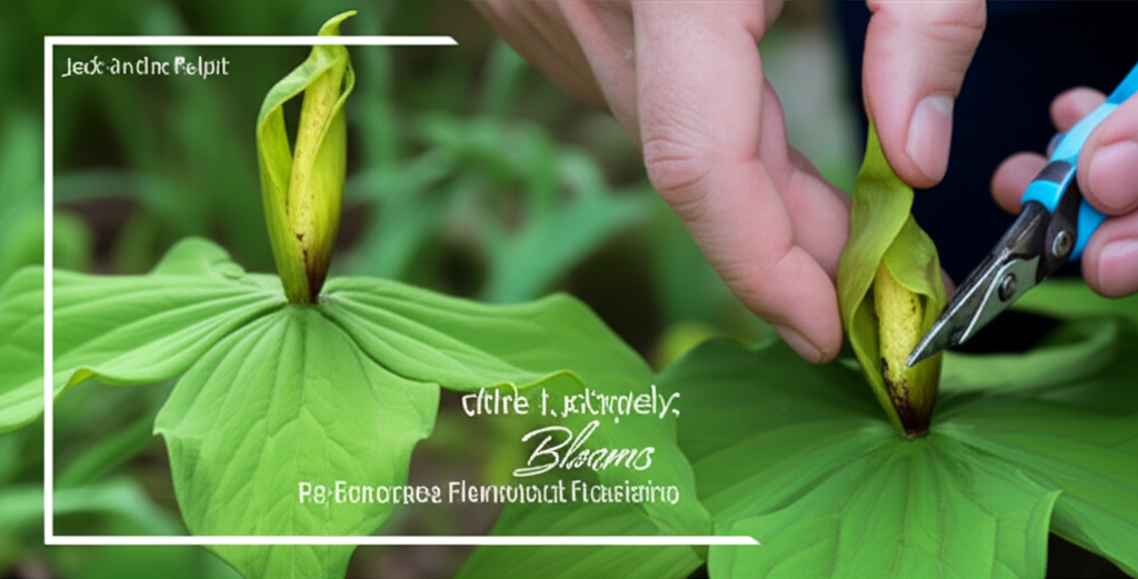 Jack-in-the-Pulpit pruning for enhanced flowering