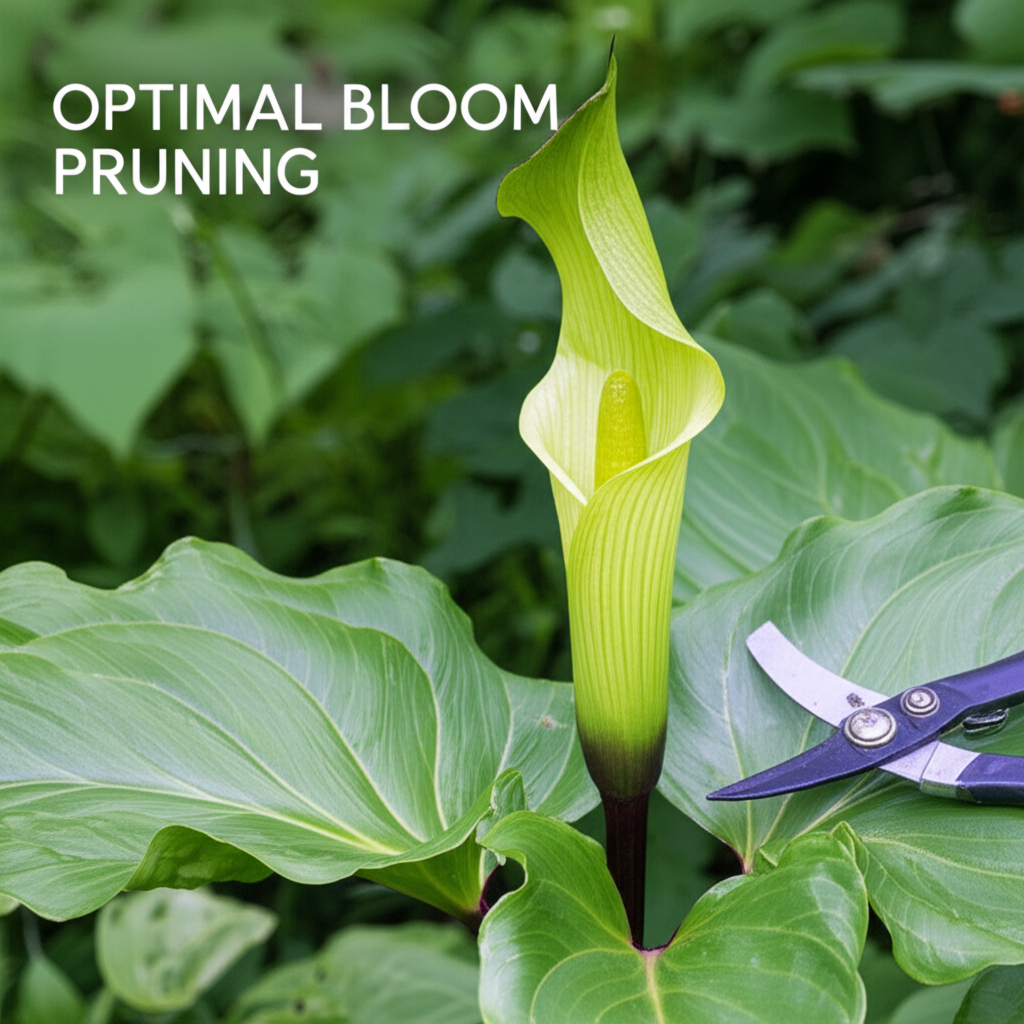 Jack-in-the-Pulpit pruning strategies for optimal blooms