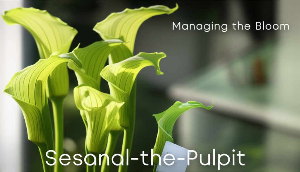 Jack-in-the-Pulpit seasonal flower display management section visual