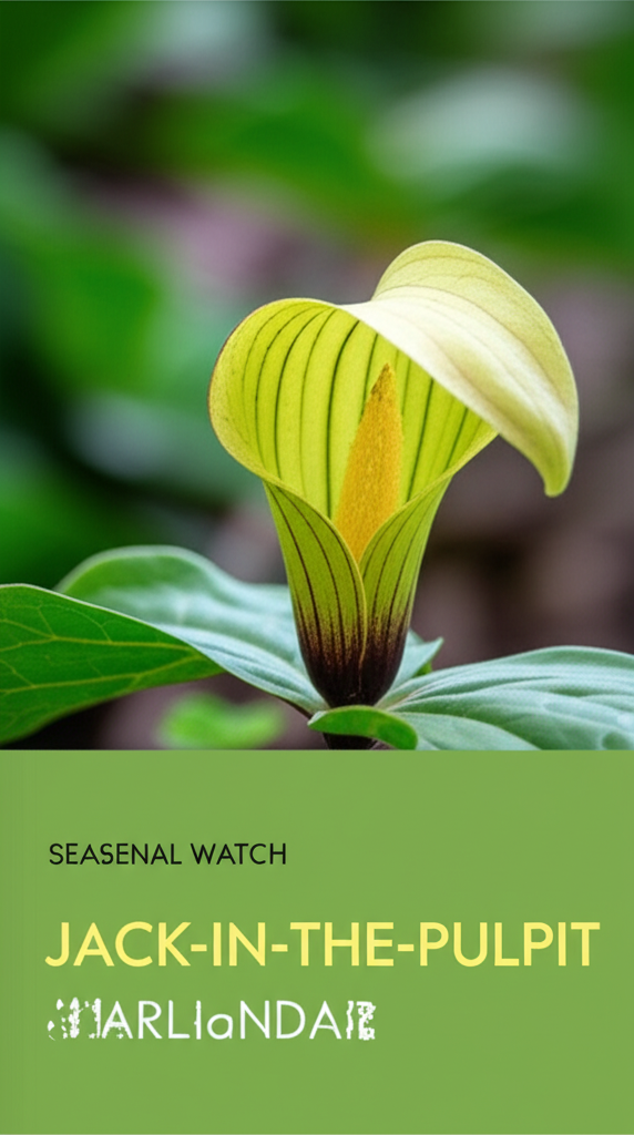 Jack-in-the-Pulpit seasonal garden observation calendar