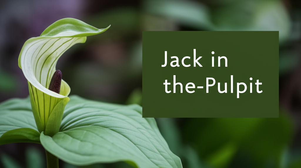 Jack-in-the-Pulpit seasonal garden observation calendar section visual