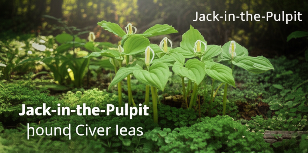 Jack-in-the-Pulpit shade-loving ground cover ideas section visual