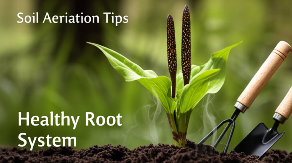 Jack-in-the-Pulpit soil aeration techniques for root health