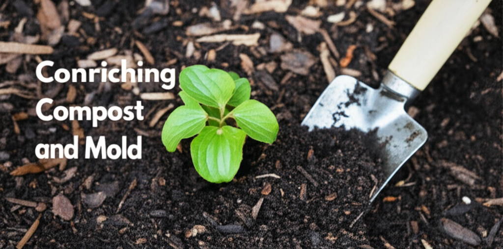 Jack-in-the-Pulpit soil enrichment using compost and leaf mold section visual