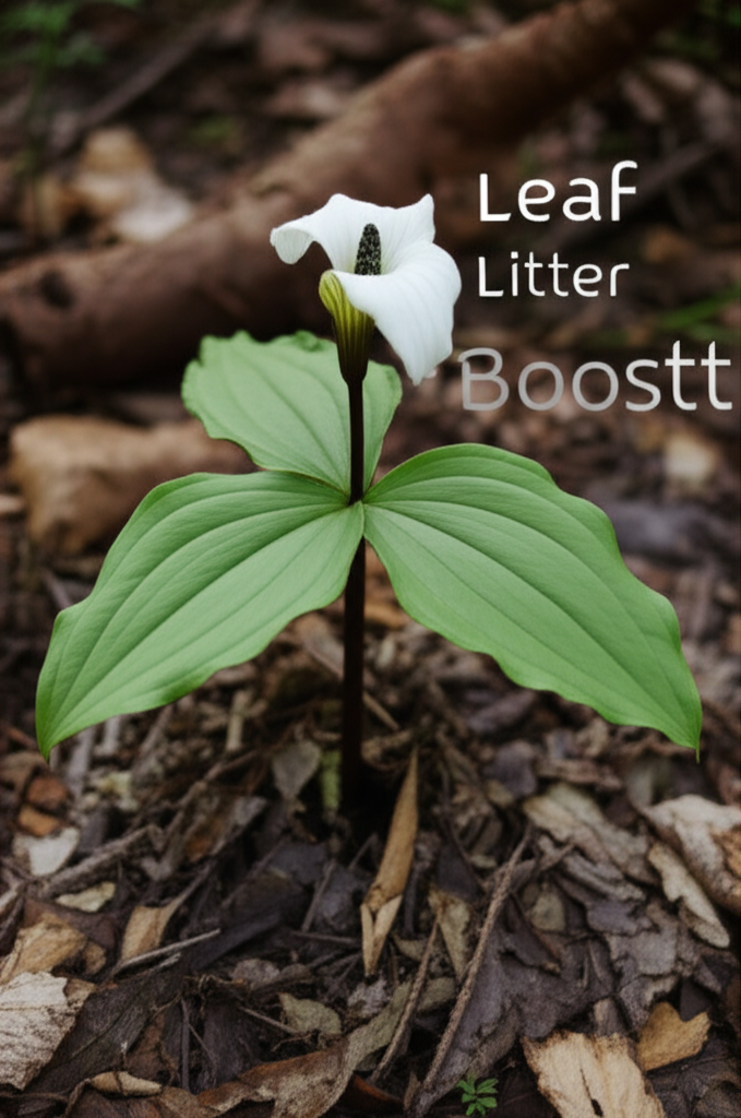 Jack-in-the-Pulpit soil enrichment with leaf litter