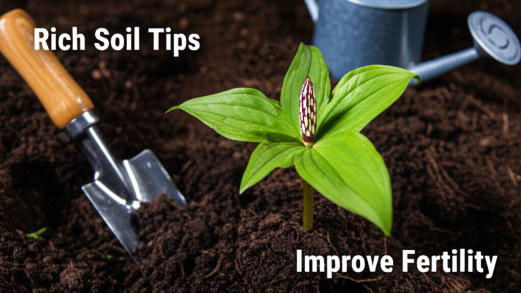 Jack-in-the-Pulpit soil fertility improvement tips section visual