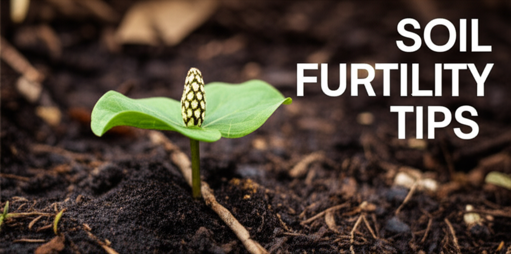 Jack-in-the-Pulpit soil fertility testing and amendments section visual