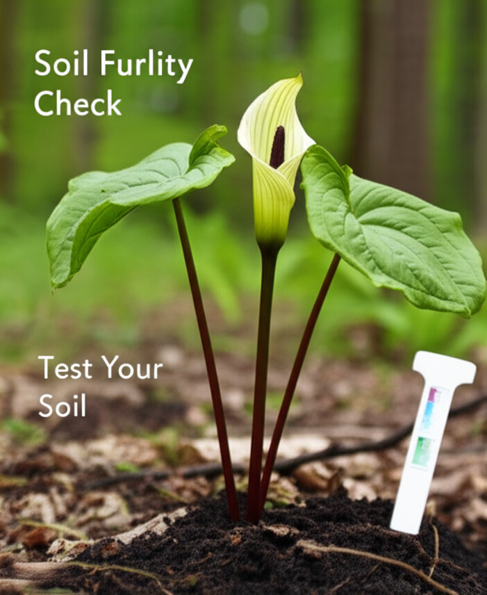 Jack-in-the-Pulpit soil fertility testing