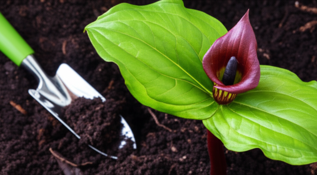 Jack-in-the-Pulpit soil fertility testing section visual
