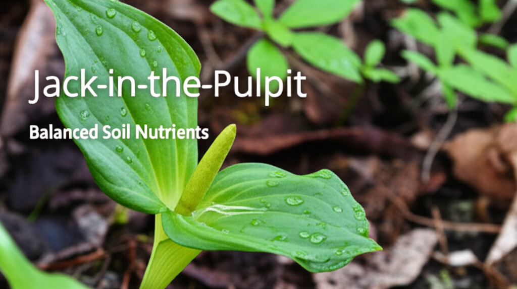 Jack-in-the-Pulpit soil moisture and nutrient balance section visual