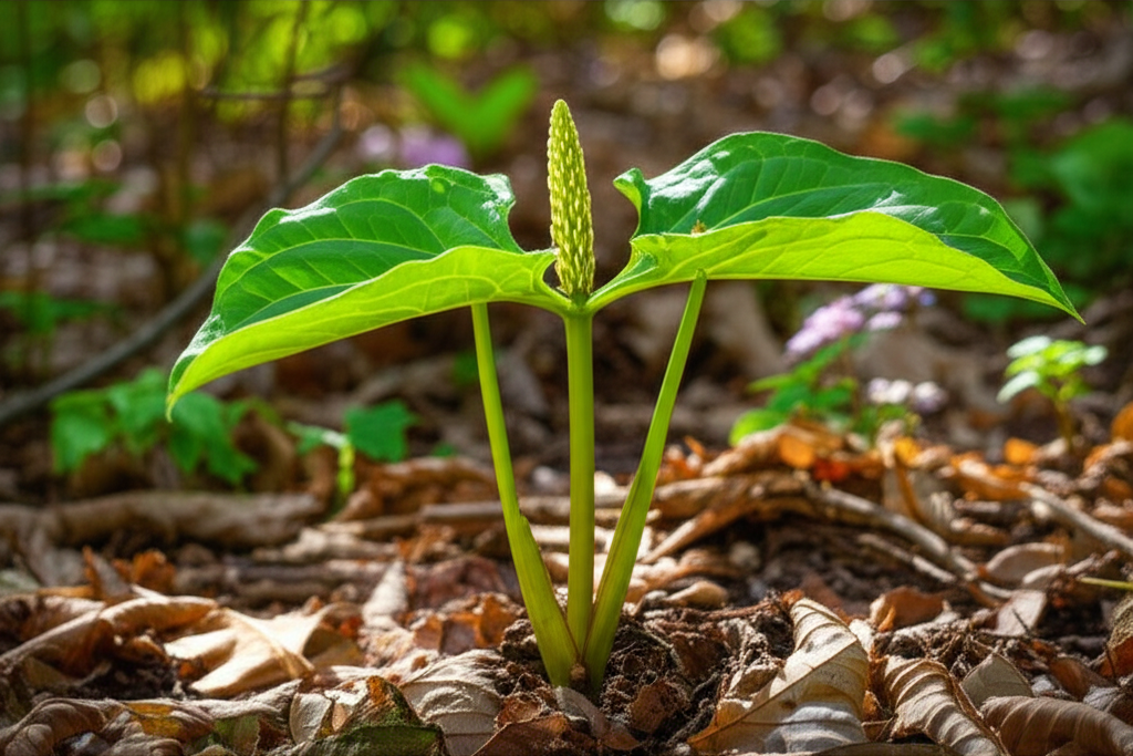 Jack-in-the-Pulpit soil moisture management strategies section visual