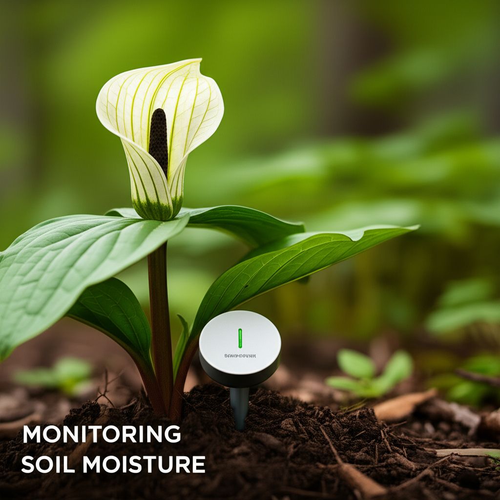 Jack-in-the-Pulpit soil moisture sensors and monitoring section visual