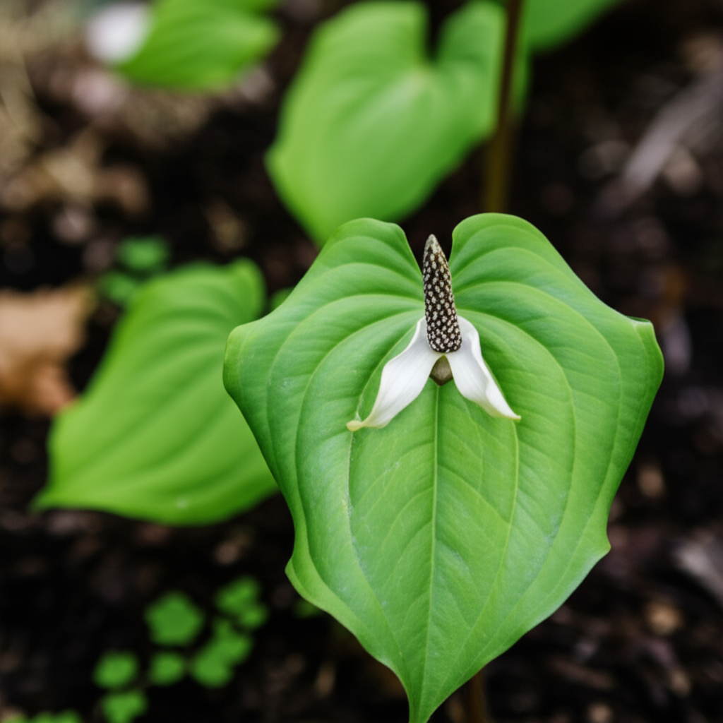 Jack-in-the-Pulpit soil nutrient testing and adjustments section visual