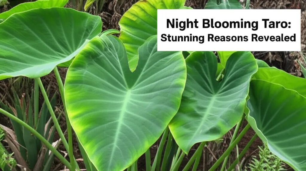 Night Blooming Taro: Stunning Reasons Revealed