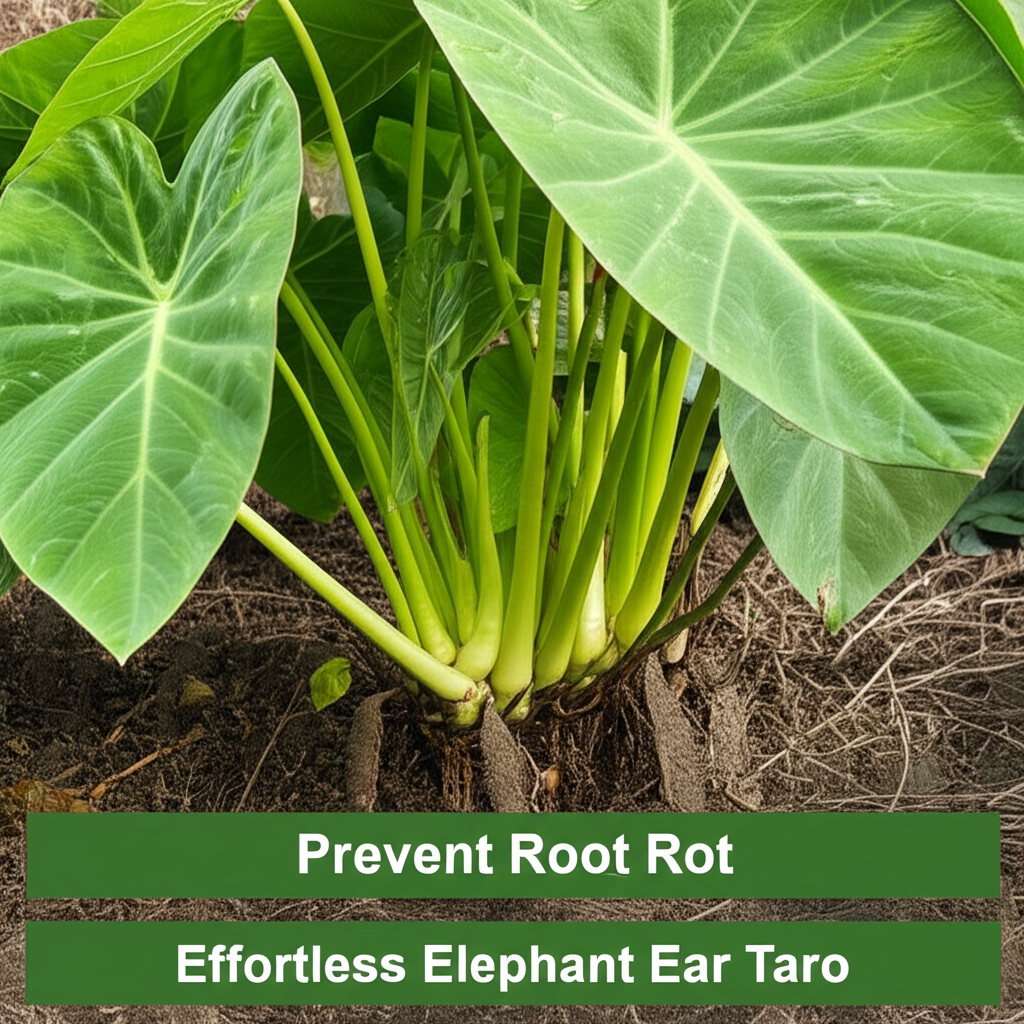 Prevent Root Rot: Effortless Elephant Ear Taro