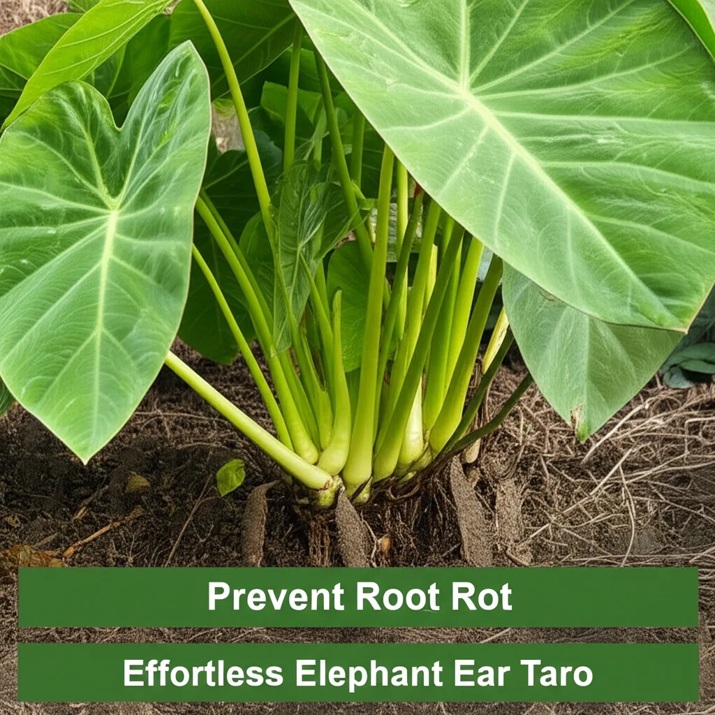 Prevent Root Rot: Effortless Elephant Ear Taro