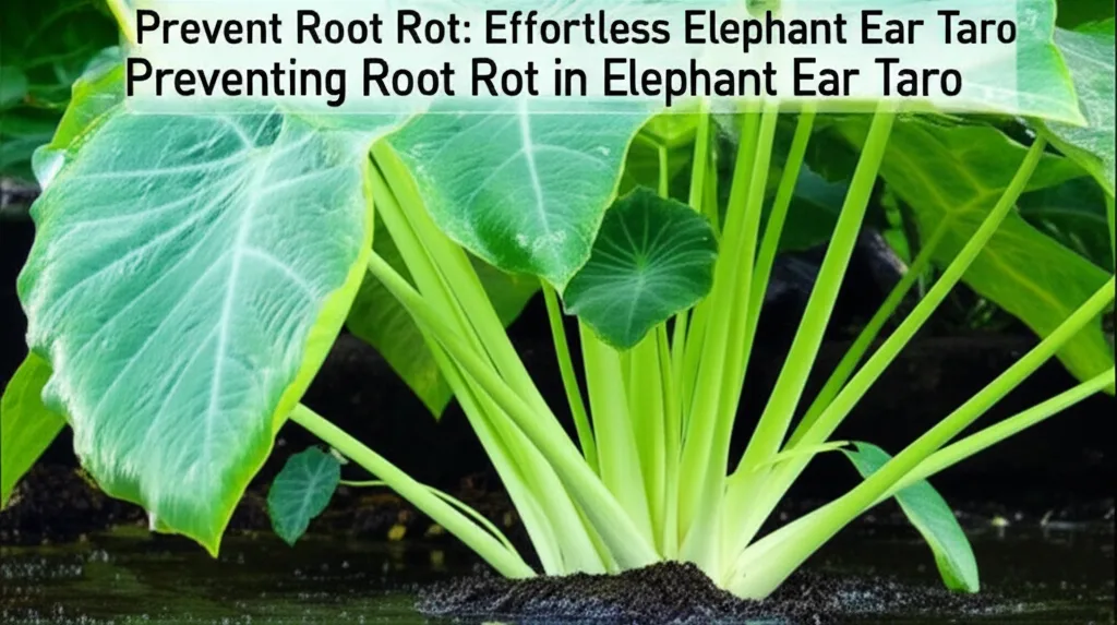 Prevent Root Rot: Effortless Elephant Ear Taro. Preventing Root Rot in Elephant Ear Taro.