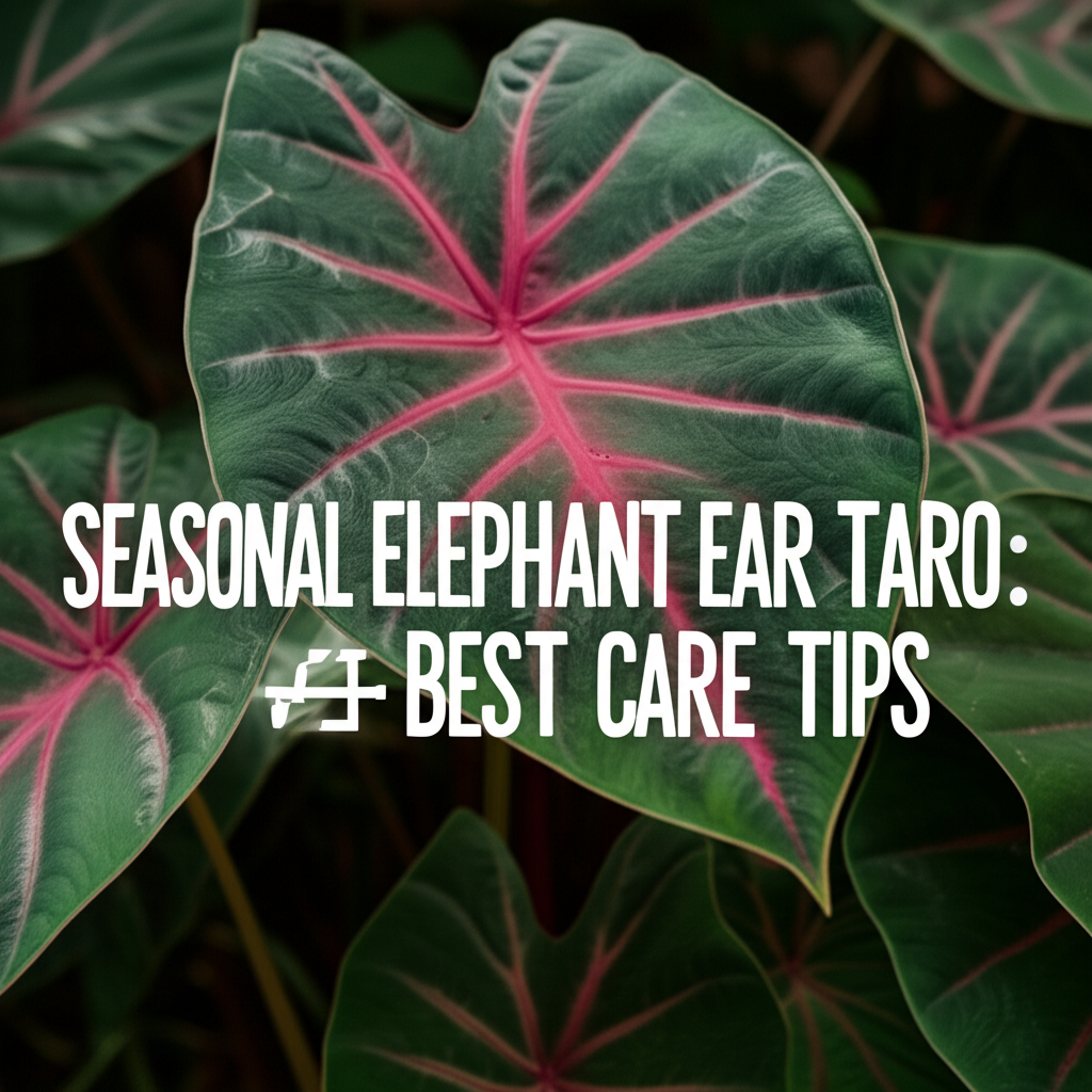 Seasonal Elephant Ear Taro: Best Care Tips