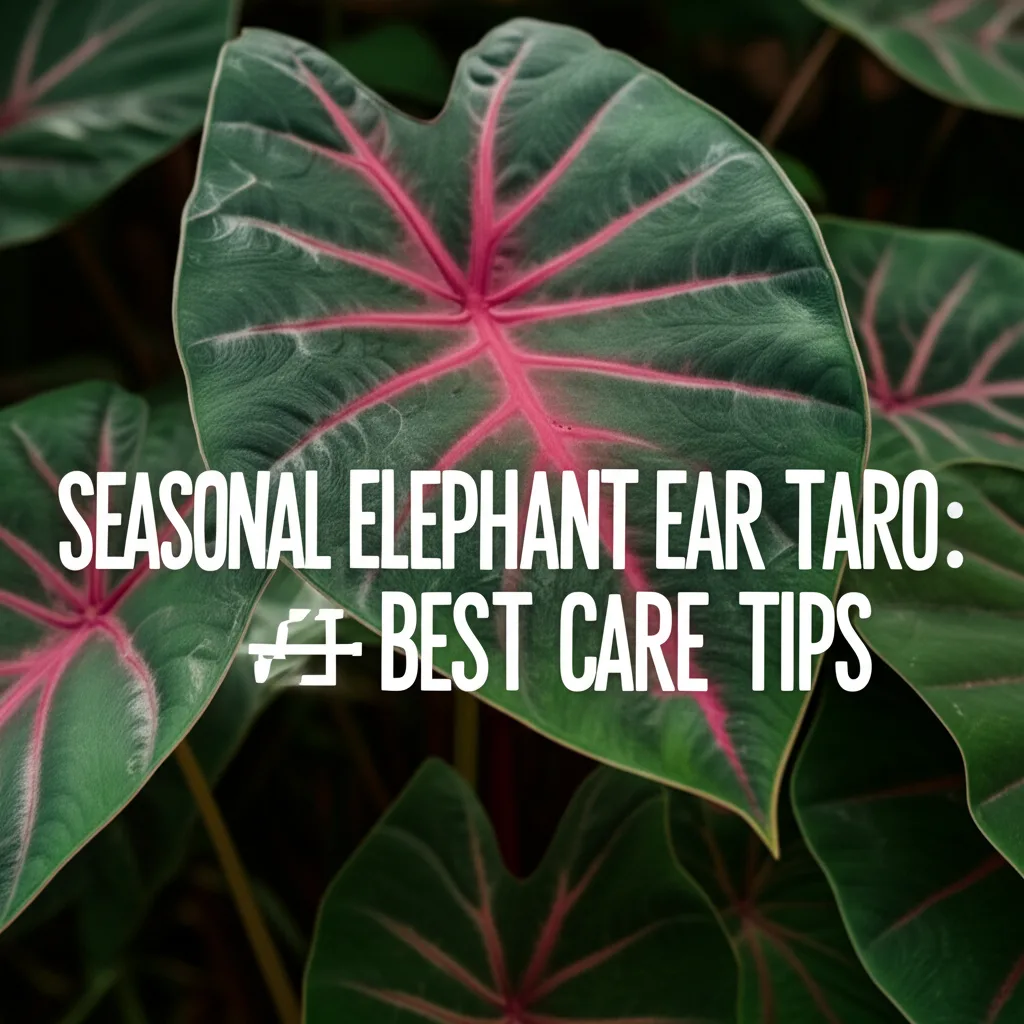Seasonal Elephant Ear Taro: Best Care Tips