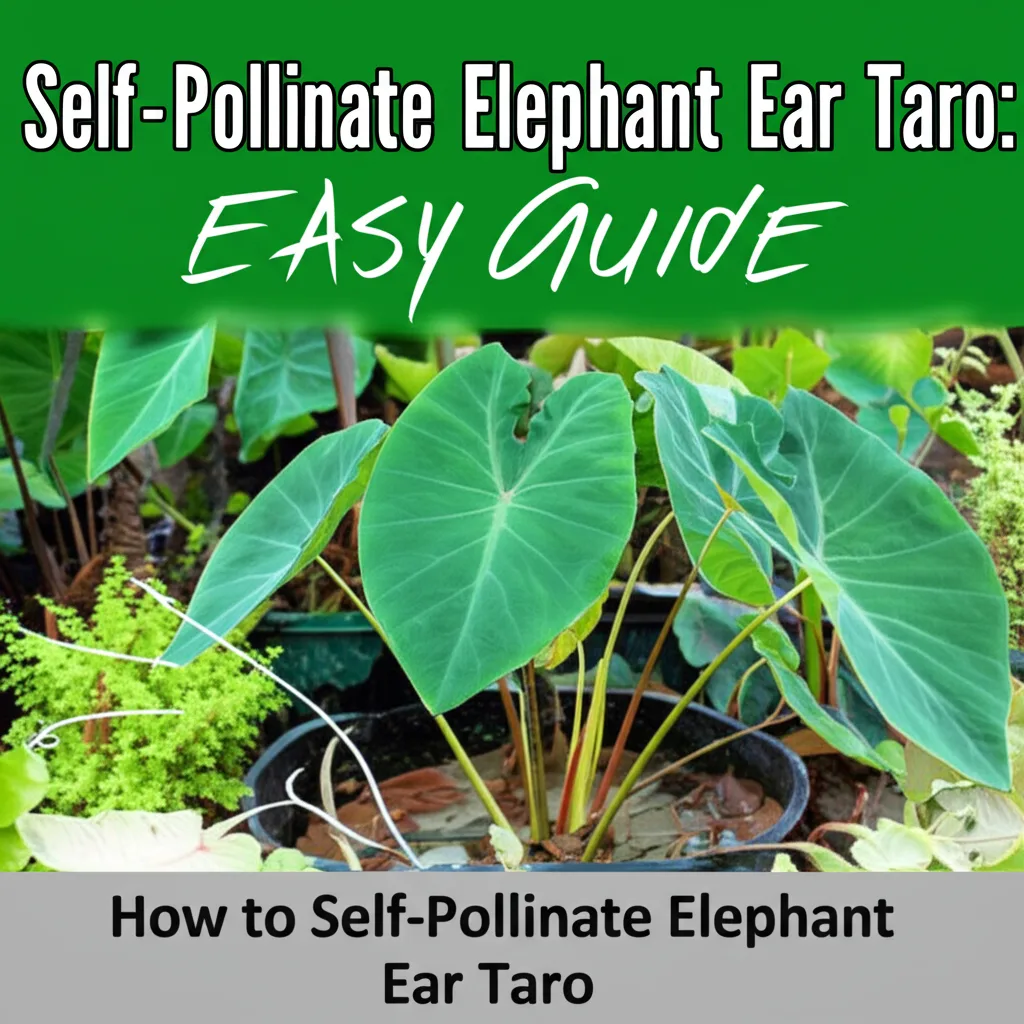 Self-Pollinate Elephant Ear Taro: Easy Guide. How to Self-Pollinate Elephant Ear Taro.