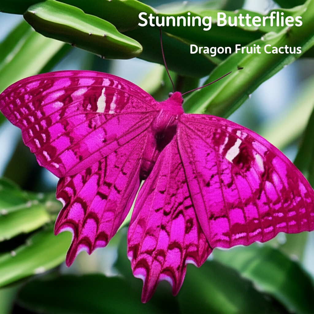 Stunning Butterflies: Dragon Fruit Cactus Guide