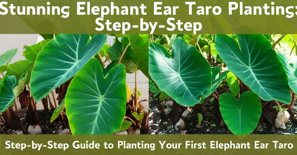 Stunning Elephant Ear Taro Planting: Step-by-Step. Step-by-Step Guide to Planting Your First Elephan