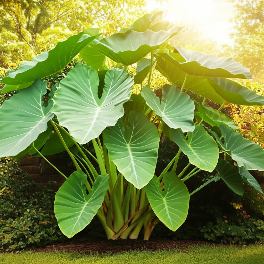 Stunning Elephant Ear Taro Privacy Screens