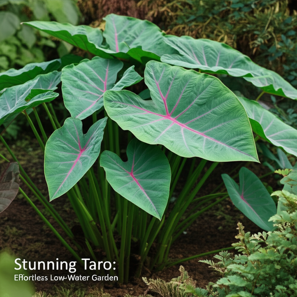 Stunning Taro: Effortless Low-Water Garden
